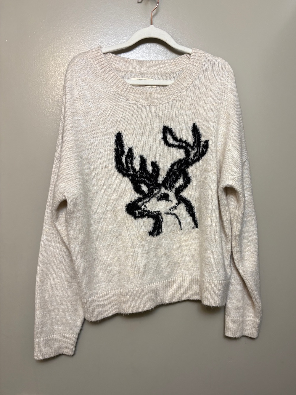 Anthropologie Oh Deer Sweater size Large